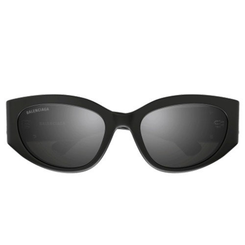 Balenciaga BB0324SK - 007 - 55 Occhiali da sole Gray Oval