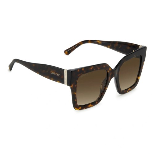 Jimmy Choo EDNA/S - 086HA - 52 Occhiali da sole Havanna Square