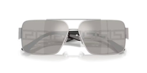 VERSACE VE2290 - 10016G - 61 Occhiali da sole Silver Rectangle