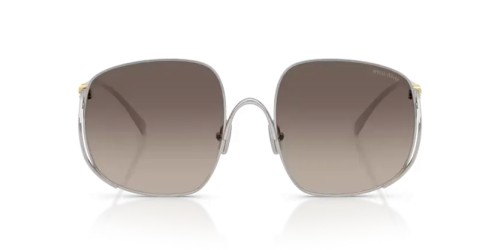 MIU MIU MU A57S - 1BC30S - 57 Occhiali da sole Silver Square
