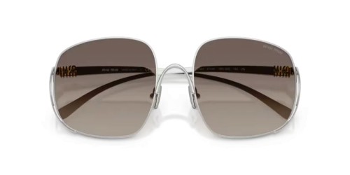 MIU MIU MU A57S - 1BC30S - 57 Occhiali da sole Silver Square
