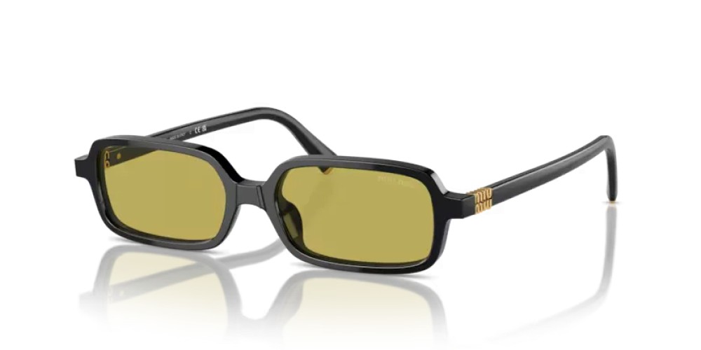 MIU MIU MU 11ZS - 16K07O - 51 Occhiali da sole Black Rectangle