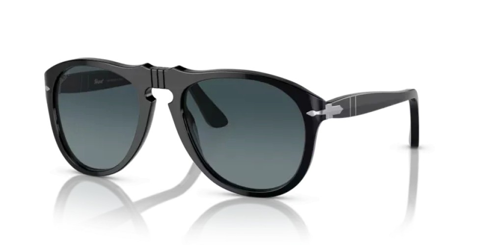 Persol PO0649 - 95/S3 - 56 - CON LENTI POLARIZZATE Occhiali da sole Black Pilot (Aviator)