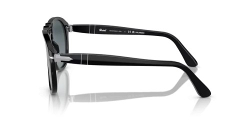 Persol PO0649 - 95/S3 - 56 - CON LENTI POLARIZZATE Occhiali da sole Black Pilot (Aviator)
