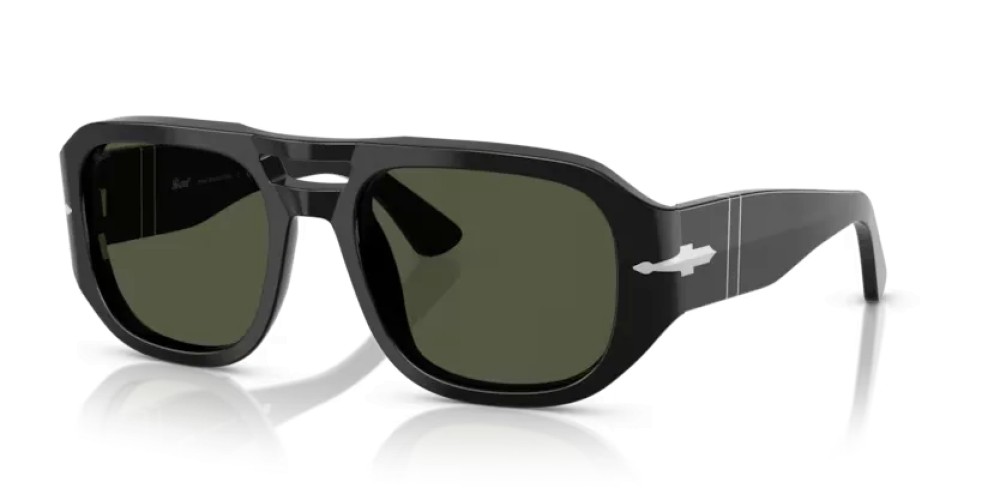 Persol PO3373S - 95/31 - 56 Occhiali da sole Black Pilot (Aviator)
