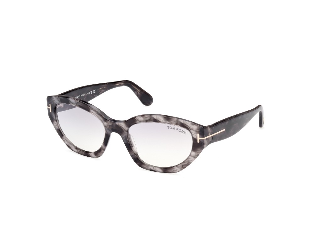 Tom Ford FT1086 PENNY - 55C - 55 Occhiali da sole Havanna Cat Eye