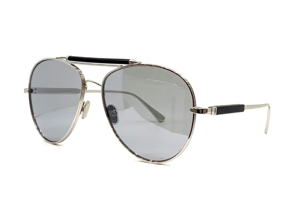 Tom Ford TOM N.16-Private Collection - 18D - 60 - CON LENTI FOTOCROMATICHE Occhiali da sole Silver Pilot (Aviator)