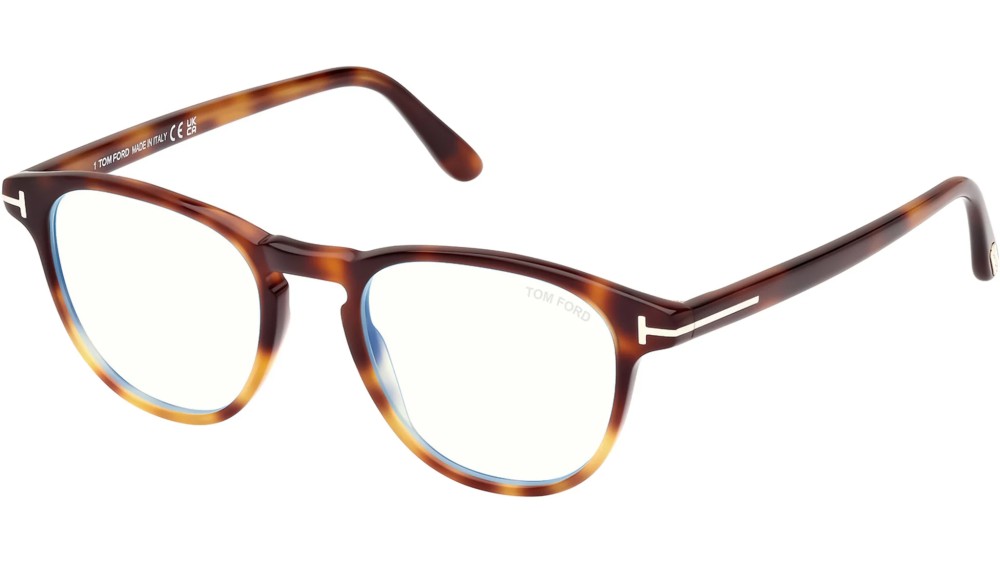 Tom Ford FT5899-B - 056 - 48 - CON LENTI CON FILTRO LUCE BLU-VIOLETTA Montature ottiche Pantó / Rounded