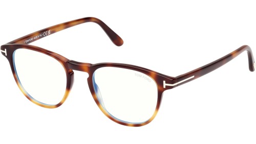 Tom Ford FT5899-B - 056 - 48 - CON LENTI CON FILTRO LUCE BLU-VIOLETTA Montature ottiche Pantó / Rounded