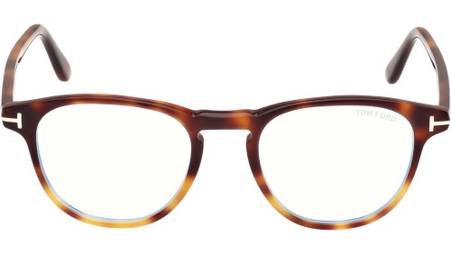 Tom Ford FT5899-B - 056 - 48 - CON LENTI CON FILTRO LUCE BLU-VIOLETTA Montature ottiche Pantó / Rounded