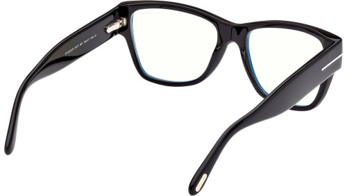 Tom Ford FT5878-B - 001 - 55 - CON LENTI CON FILTRO LUCE BLU-VIOLETTA Montature ottiche Black Cat Eye