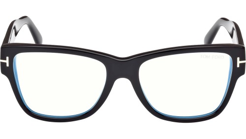 Tom Ford FT5878-B - 001 - 55 - CON LENTI CON FILTRO LUCE BLU-VIOLETTA Montature ottiche Black Cat Eye