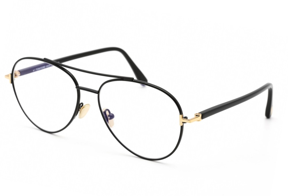 Tom Ford FT5684-B - 001 - 55 - CON LENTI CON FILTRO LUCE BLU-VIOLETTA Montature ottiche Pilot (Aviator)