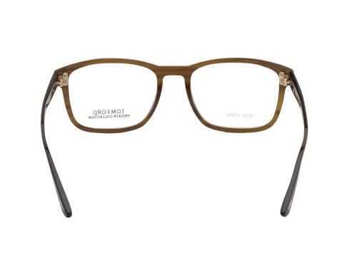 Tom Ford FT5718-Private Collection REAL HORN - 064 - 52 Montature ottiche Brown Square