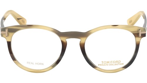 Tom Ford FT5721-Private Collection REAL HORN - 062 - 49 Montature ottiche Pantó / Rounded