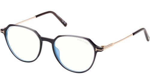 Tom Ford FT5875-B - 020 - 52 - CON LENTI CON FILTRO LUCE BLU-VIOLETTA Montature ottiche Round
