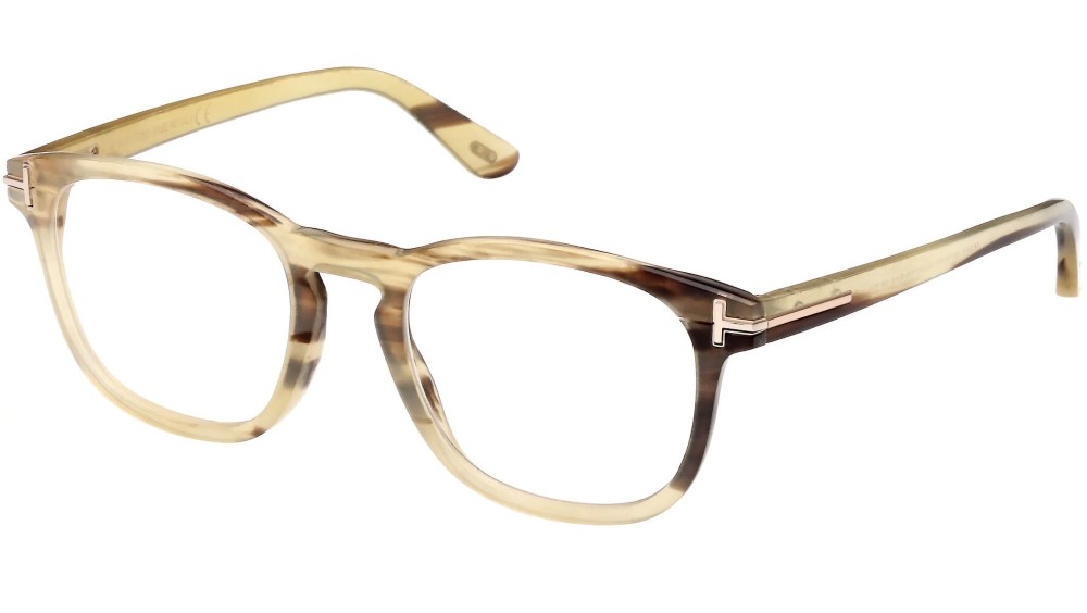 Tom Ford FT5849-Private Collection REAL HORN - 062 - 50 Montature ottiche Havanna Square
