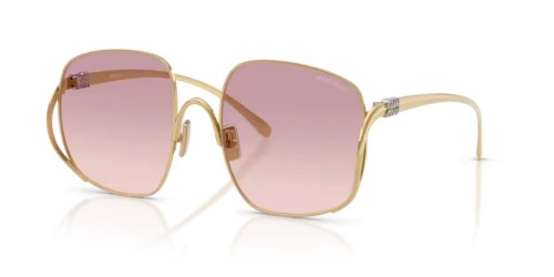 MIU MIU MU A57S - 5AK40S - 57 Occhiali da sole Gold Square