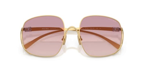 MIU MIU MU A57S - 5AK40S - 57 Occhiali da sole Gold Square