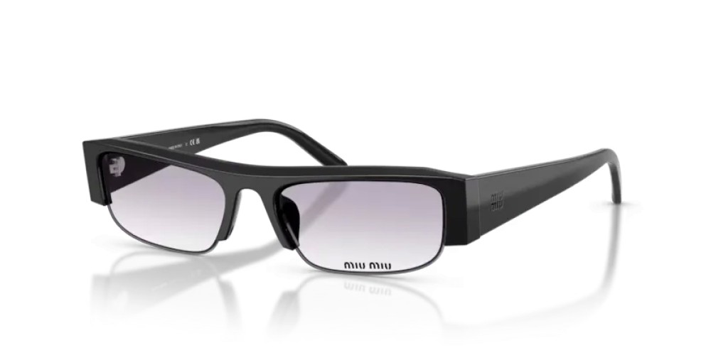 MIU MIU MU B07S - 16K04O - 51 Occhiali da sole Black Rectangle