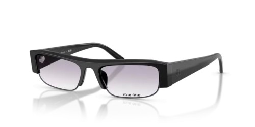 MIU MIU MU B07S - 16K04O - 51 Occhiali da sole Black Rectangle