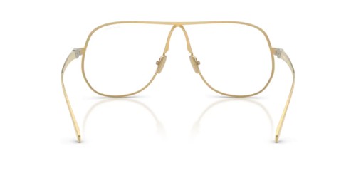 MIU MIU A56S - 5AK08N - 66 - CON LENTI CON FILTRO LUCE BLU-VIOLETTA Occhiali da sole Gold Pilot (Aviator)