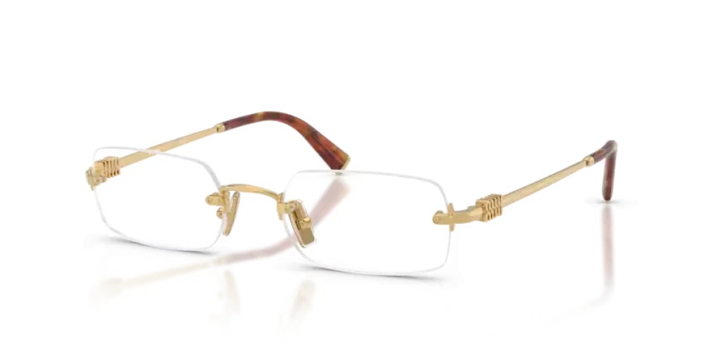 MIU MIU MU 50YV - 5AK1O1 - 52 Montature ottiche Gold Rectangle