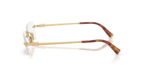 MIU MIU MU 50YV - 5AK1O1 - 52 Montature ottiche Gold Rectangle