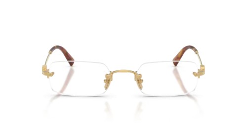 MIU MIU MU 50YV - 5AK1O1 - 52 Montature ottiche Gold Rectangle