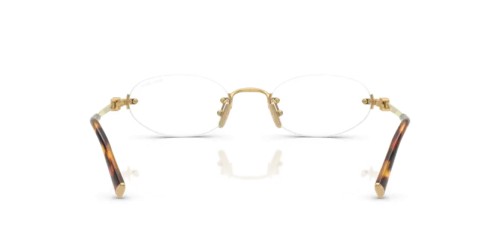 MIU MIU MU A54S - 5AK08N - 51 - CON LENTI CON FILTRO LUCE BLU-VIOLETTA Occhiali da sole Gold Oval