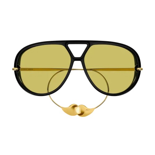 Bottega Veneta BV1273S - 003 - 63 Occhiali da sole Black Pilot (Aviator)