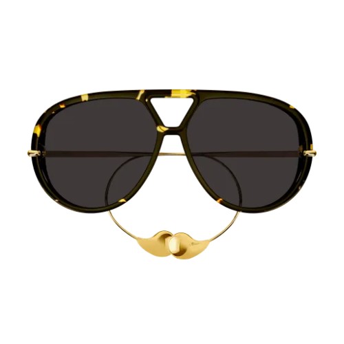 Bottega Veneta BV1273S - 005 - 63 Occhiali da sole Havanna Pilot (Aviator)