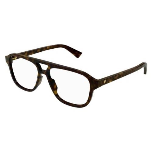 Bottega Veneta BV1294O - 002 - 56 Montature ottiche Havanna Pilot (Aviator)