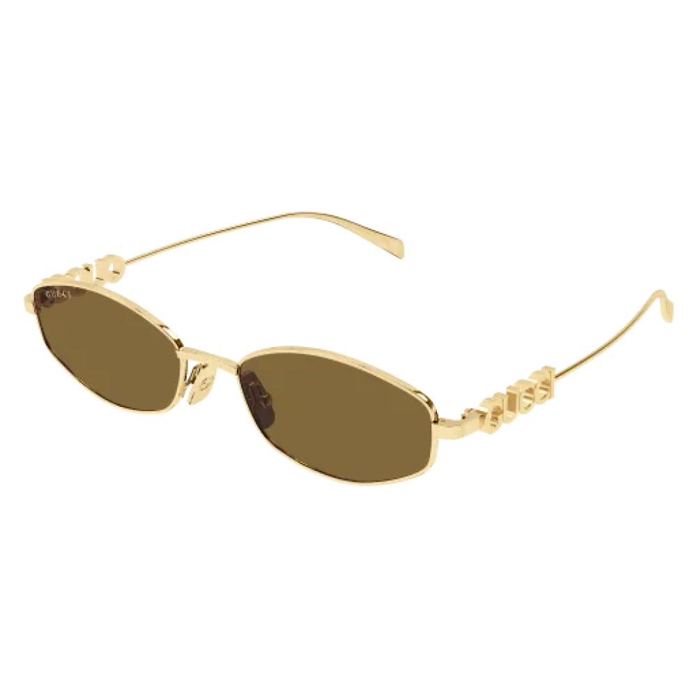 Gucci GG1802S - 005 - 55 Occhiali da sole Gold Oval