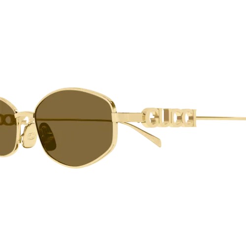 Gucci GG1802S - 005 - 55 Occhiali da sole Gold Oval