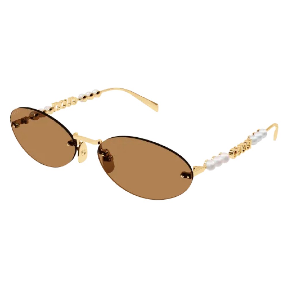 Gucci GG1922S - 003 - 62 Occhiali da sole Gold Oval
