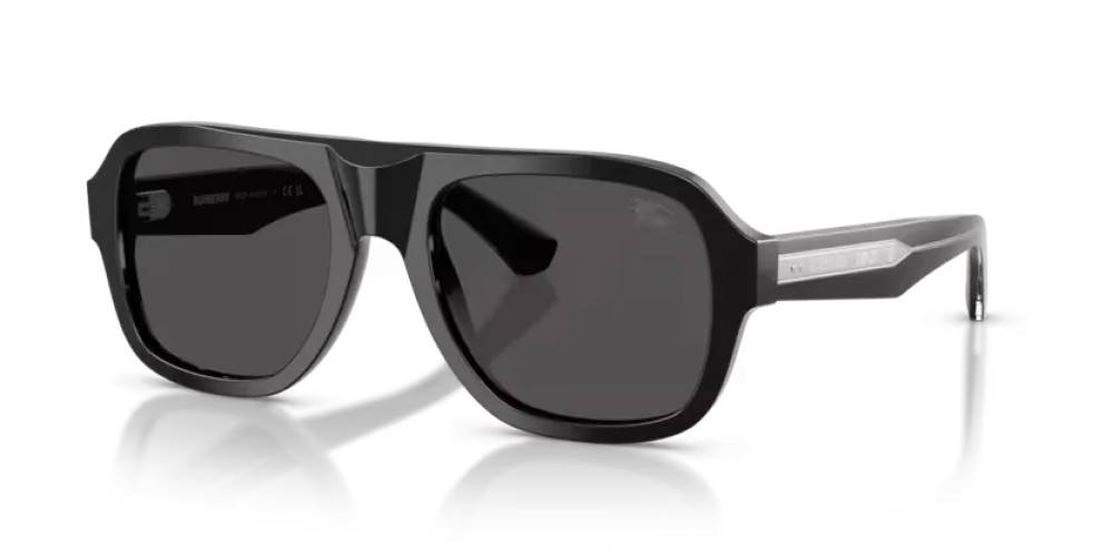 BURBERRY BE4478 - 420687 - 55 Occhiali da sole Black Pilot (Aviator)
