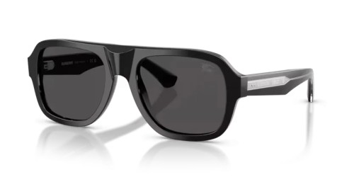 BURBERRY BE4478 - 420687 - 55 Occhiali da sole Black Pilot (Aviator)