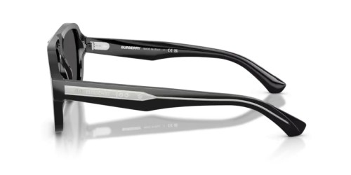 BURBERRY BE4478 - 420687 - 55 Occhiali da sole Black Pilot (Aviator)