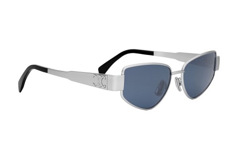 Celine CL40293U - 16V - 55 Occhiali da sole Silver Cat Eye