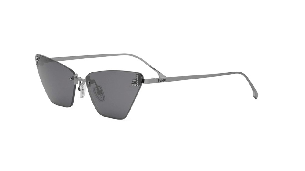 Fendi FE4160US - 14A - 57 Occhiali da sole Silver Cat Eye