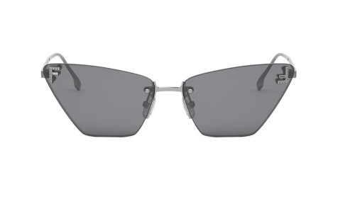 Fendi FE4160US - 14A - 57 Occhiali da sole Silver Cat Eye