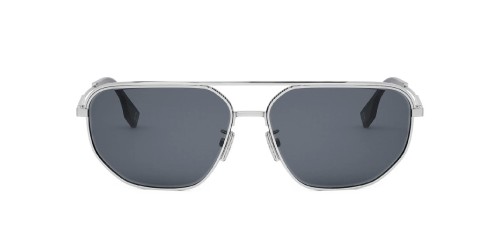 Fendi FE40154U - 16A - 61 Occhiali da sole Silver Pilot (Aviator)