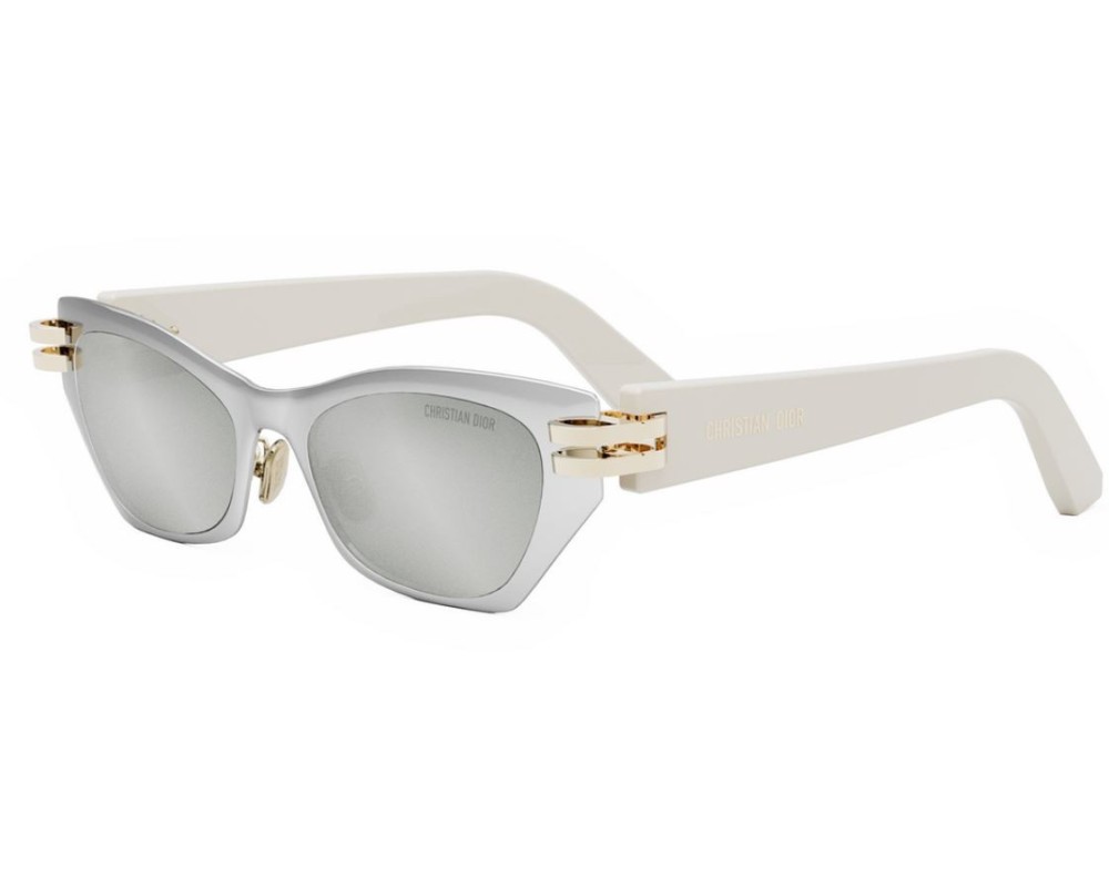 Dior CDIOR B3U - F0A4 D - 53 Occhiali da sole Silver Cat Eye
