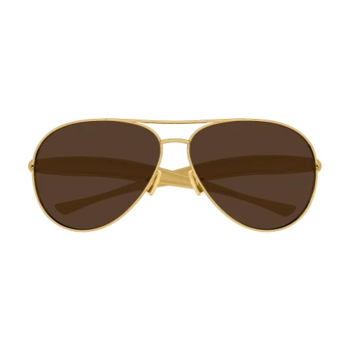 Bottega Veneta BV1305S - 007 - 64 Occhiali da sole Gold Pilot (Aviator)
