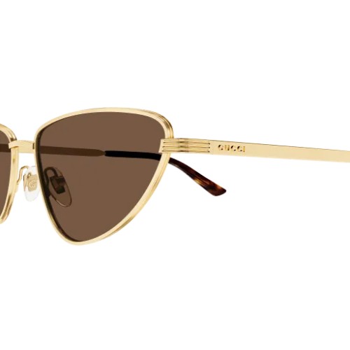 Gucci GG1879S - 002 - 57 Occhiali da sole Gold Cat Eye