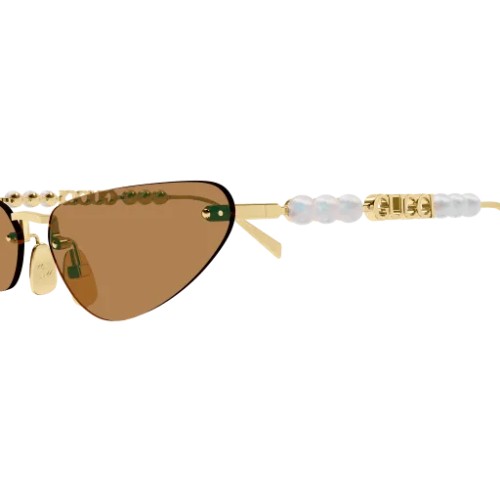 Gucci GG1920S - 003 - 63 Occhiali da sole Gold Cat Eye