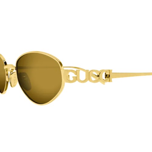 Gucci GG1935S - 003 - 47 Occhiali da sole Gold Oval