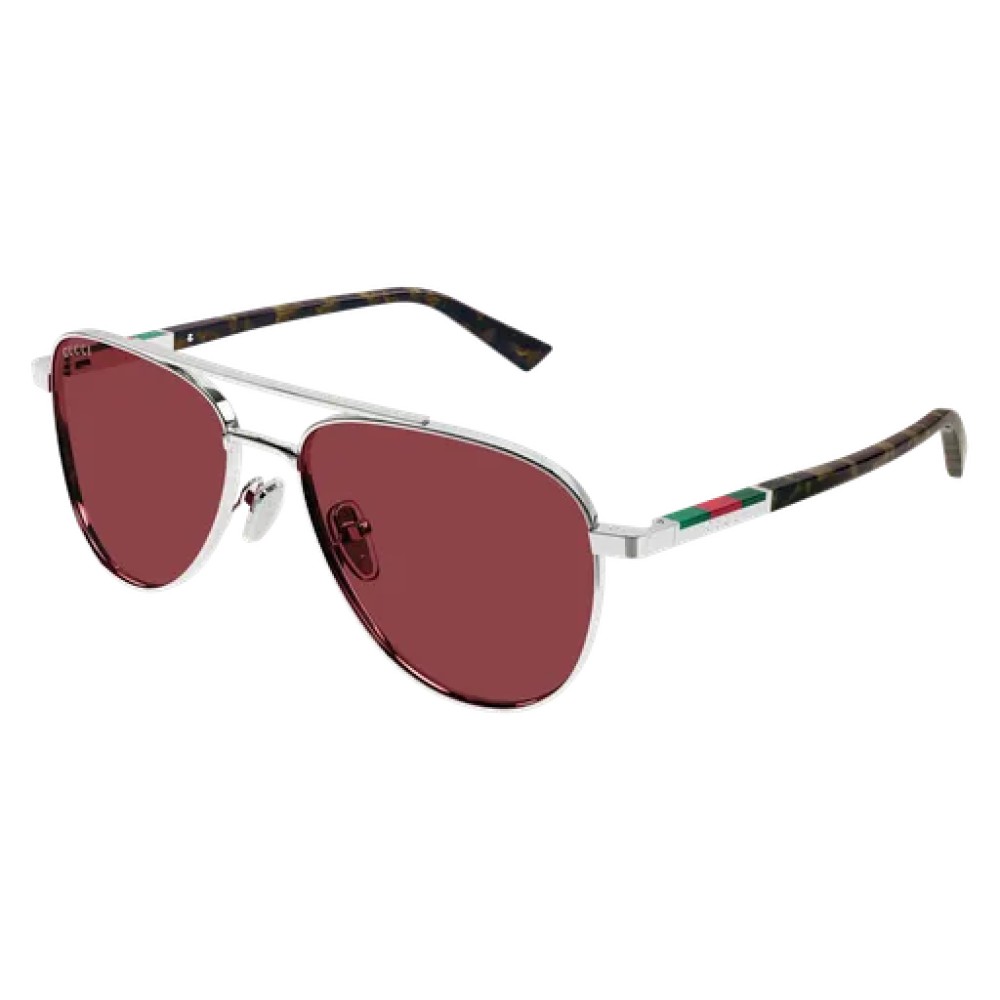Gucci GG1962S - 003 - 56 Occhiali da sole Silver Pilot (Aviator)