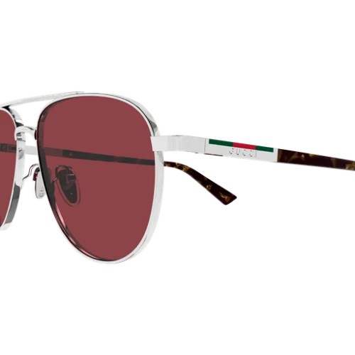 Gucci GG1962S - 003 - 56 Occhiali da sole Silver Pilot (Aviator)